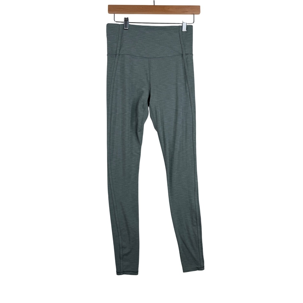 Athleta Women's Elation Over the Heel Tight Legging size Small Green